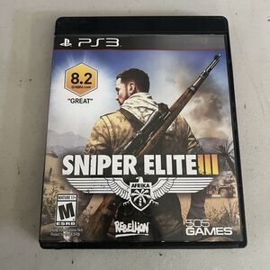 Sony PlayStation 3 PS3 Sniper Elite III Shooter Game 2014 Complete CIB + Manual